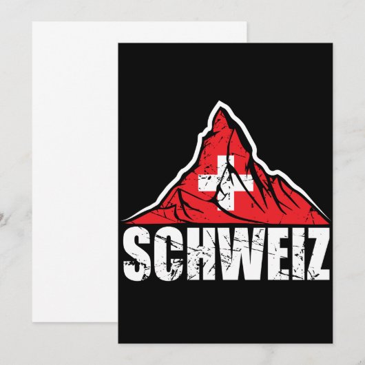 Schweiz Matterhorn Switzerland Vintage (Front/Back)