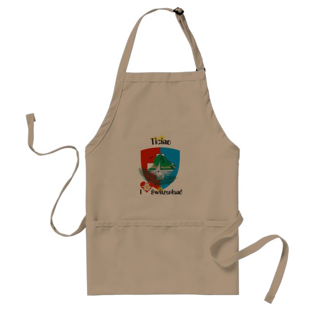 Schweiz Suisse Svizzera Switzerland Svizra Schürze Adult Apron (Front)