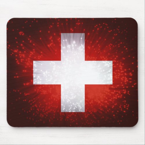 Schweiz Switzerland Flag Mouse Pad