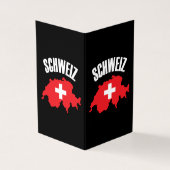 Schweiz Switzerland Map Flag (Outside)