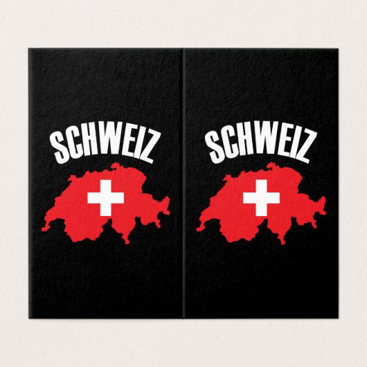 Schweiz Switzerland Map Flag (Outside Unfolded)
