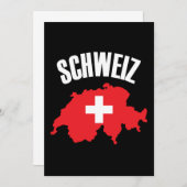 Schweiz Switzerland Map Flag (Front/Back)
