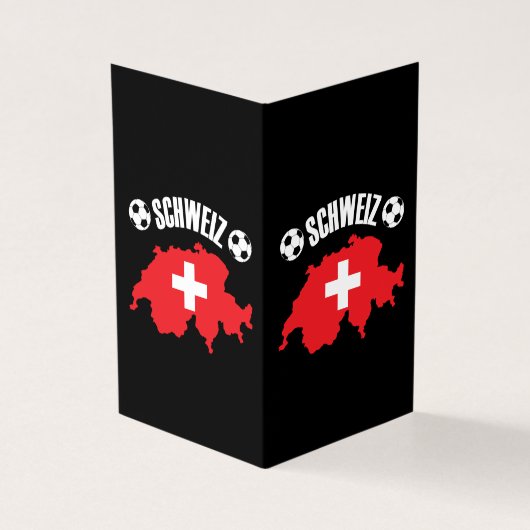 Schweiz Switzerland Map Soccer (Outside)