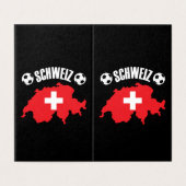 Schweiz Switzerland Map Soccer (Outside Unfolded)