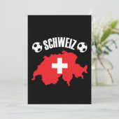 Schweiz Switzerland Map Soccer (Standing Front)