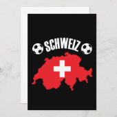 Schweiz Switzerland Map Soccer (Front/Back)