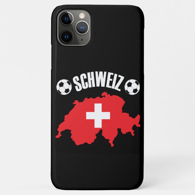 Schweiz Switzerland Map Soccer Case-Mate iPhone Case (Back)