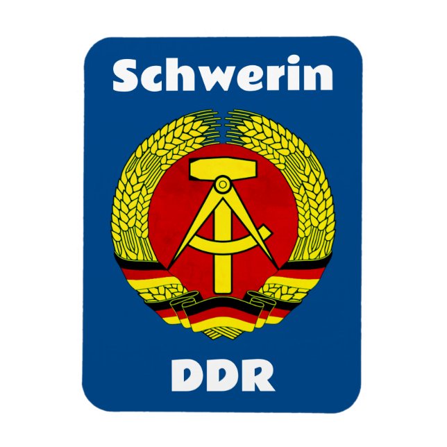 Schwerin, DDR, Schwerin, Germany, East German Ossi Magnet (Vertical)