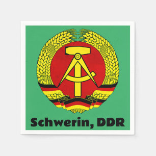 Schwerin, DDR, Schwerin, Germany, East German Ossi Napkins