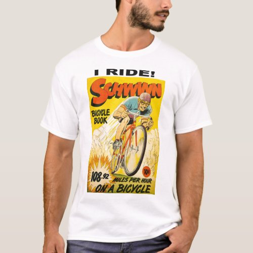  Schwinn Bicycle Comicbook T_Shirt