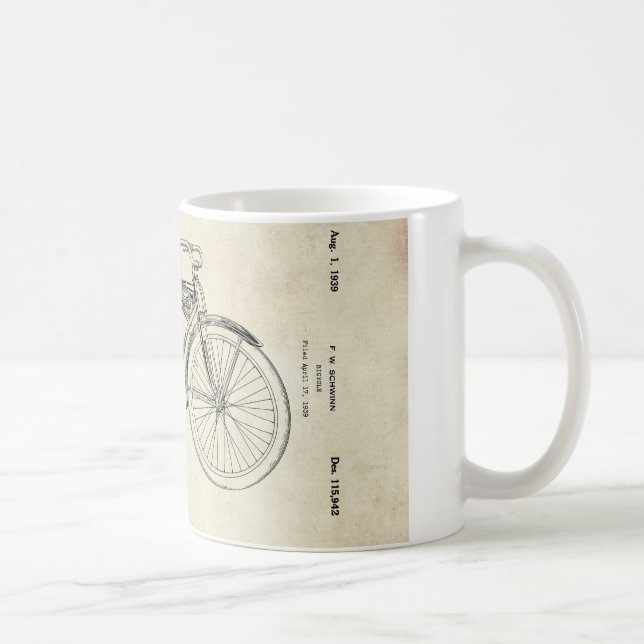 Schwinn Bicycle Patent Mug (Right)