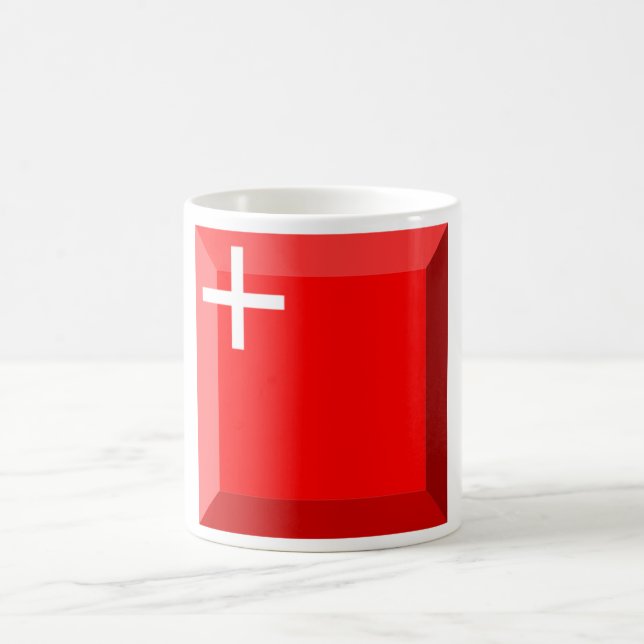 Schwyz Flag Gem Coffee Mug (Center)