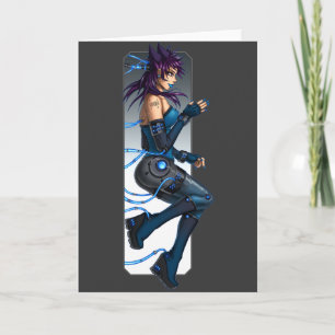 Sci-Fi Anime Girl Card