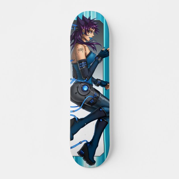 Skateboard Anime Boy