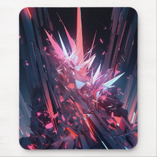Sci_Fi Anime Glowing Structure Mouse Pad