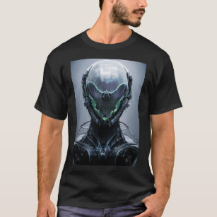 Sci fi Assassin Cyberpunk Hunter Droid T-Shirt