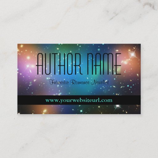 Customizable Sci Fi Author Business Card