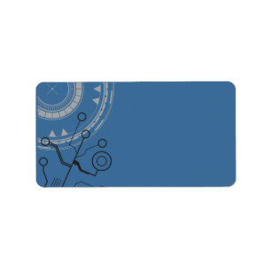 SCI-FI BAR MITZVAH INVITATION Print Your Own Label