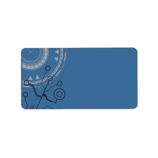 SCI-FI BAR MITZVAH INVITATION Print Your Own Label (Front)