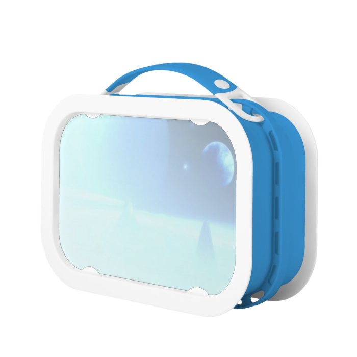 Sci Fi Blue Spacescape Landscape Scene Lunchboxes