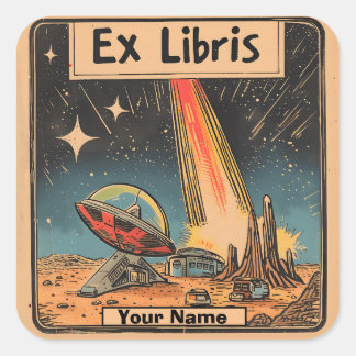 Sci-Fi Comic Bookplate