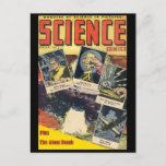 Sci-Fi Comic: Science Comics 1 Postcard<br><div class="desc">Sci-Fi Comic: Science Comics 1. This Golden Age comic book from Ace Magazines dates back to 1946. The startling cover features glimpses at the contents as well as the mushroom cloud from an atomic explosion! The comic book is in the public domain. This would make a perfect gift for fans...</div>