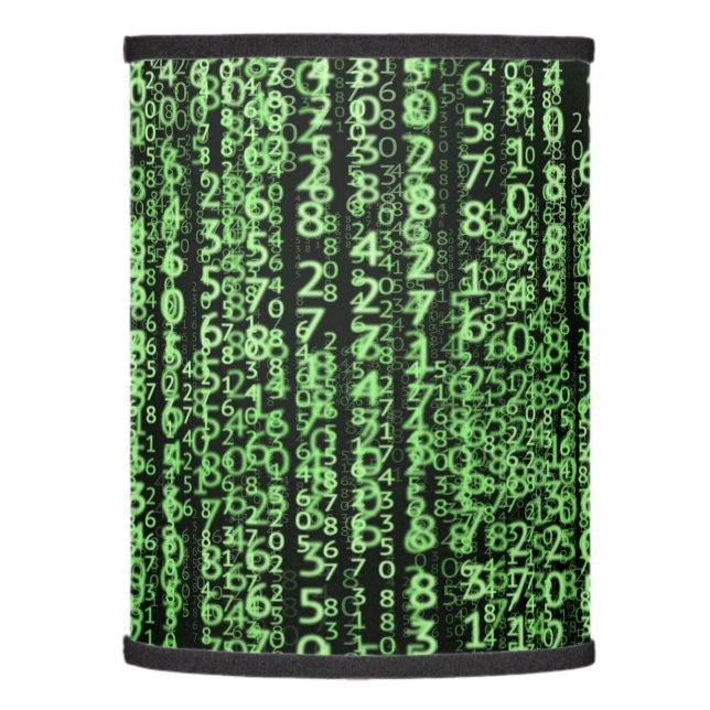 Sci-Fi Computer Matrix Programming Data Lamp Shade (Left)