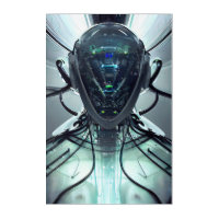 Sci-Fi Cyber Droid Fighter Pilot