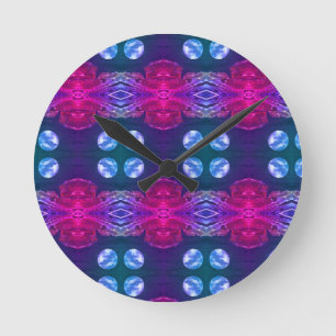 Sci-Fi - fantasy alien space planet worlds Round Clock