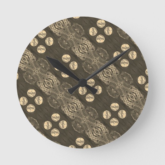 Sci-Fi - fantasy alien space planet worlds         Round Clock (Front)