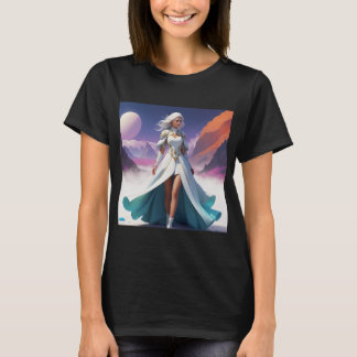 Sci-Fi Fantasy Art | Heroine in Surreal Landscapes T-Shirt