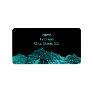 Sci fi fantasy landscape label