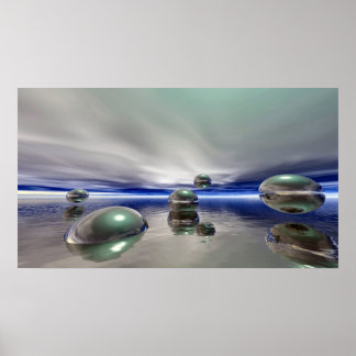 Sci Fi Fantasy Landscape Poster