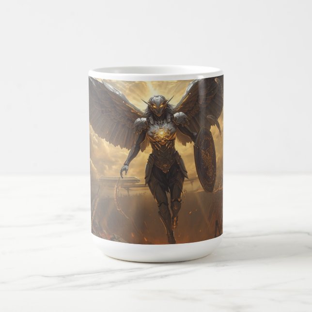 Sci Fi Fantasy: Valkyrie of the Ruined Dawn Coffee Mug (Center)
