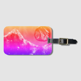 Sci-fi "Fire Birds" alien life forms in space Lug Luggage Tag