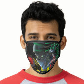 Sci-Fi Futuristic Robot Technology Face Mask (Worn Him)