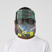 Sci-Fi Futuristic Robot Technology Halloween Face Shield (Insitu)