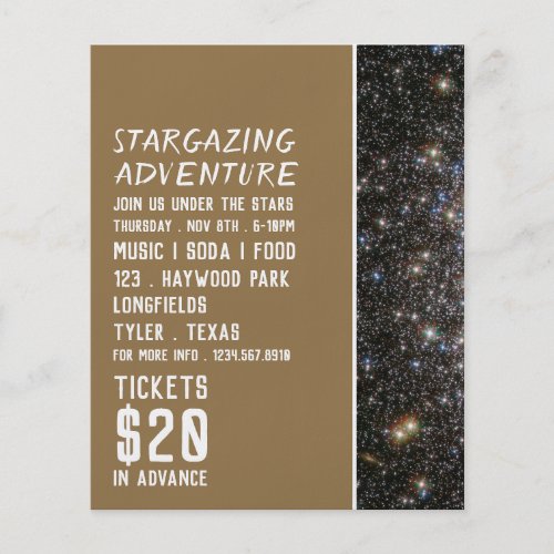 Sci_Fi Galaxy Planetarium Event Advertising Flyer