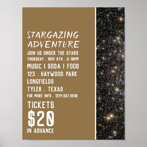 Sci_Fi Galaxy Planetarium Event Advertising Poster