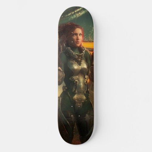 SCI FI Girl Skateboard Deck