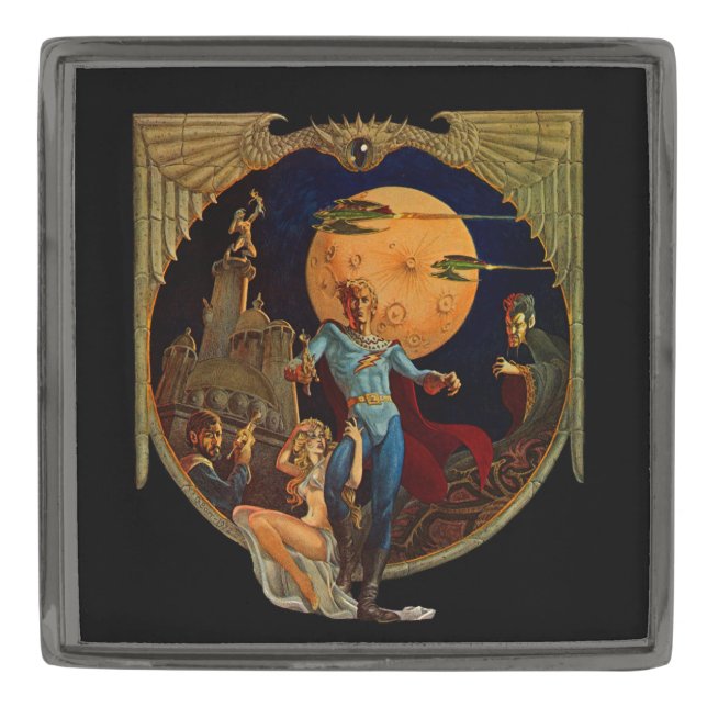 Sci-Fi Hero Lapel Pin (Front)