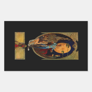 Sci-Fi Hero Rectangular Sticker