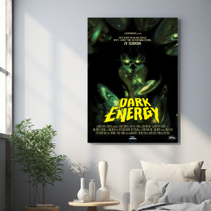 Sci-Fi Horror Movie Ad, Dark Energy Metal Print