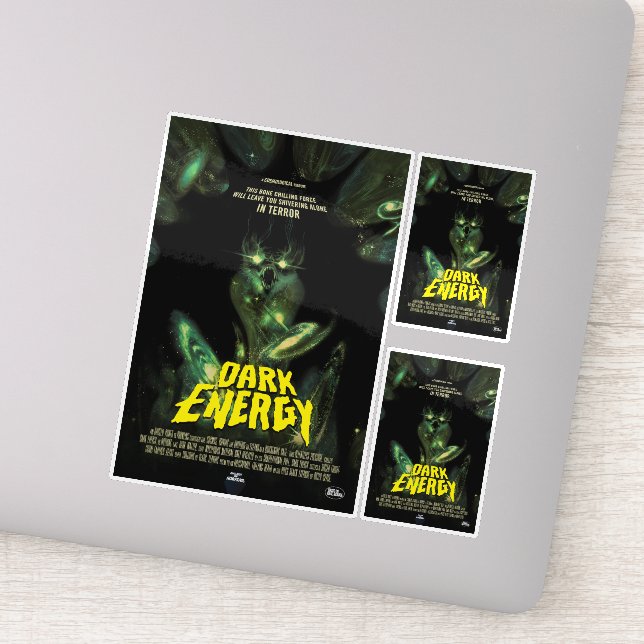 Sci-Fi Horror Movie Ad, Dark Energy Sticker (Detail)