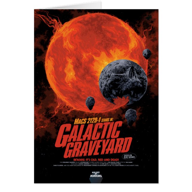 Sci-Fi Horror Movie Ad, Galactic Graveyard Cards (Front)