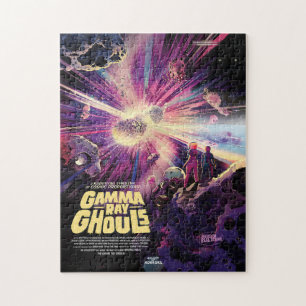 Sci-Fi Horror Movie Ad, Gamma Ray Ghouls Jigsaw Puzzle