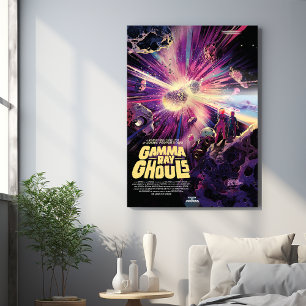 Sci-Fi Horror Movie Ad, Gamma Ray Ghouls Metal Print