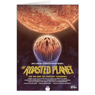 Sci-Fi Horror Movie Ad, The Roasted Planet Cards