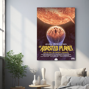 Sci-Fi Horror Movie Ad, The Roasted Planet Metal Print