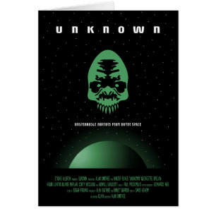 Sci-Fi Horror Movie Ad, Unknown Cards
